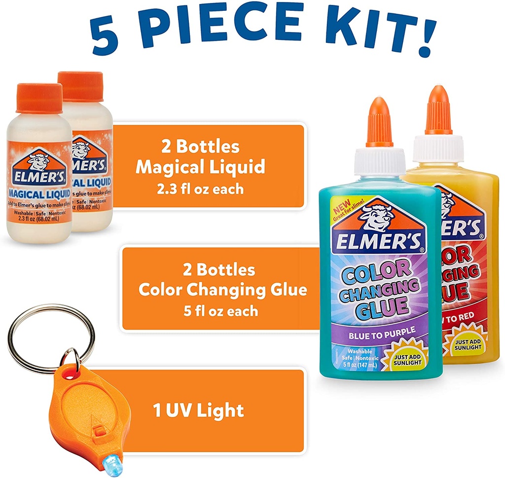 Kit Slime Elmer's Cambia Color Cx4