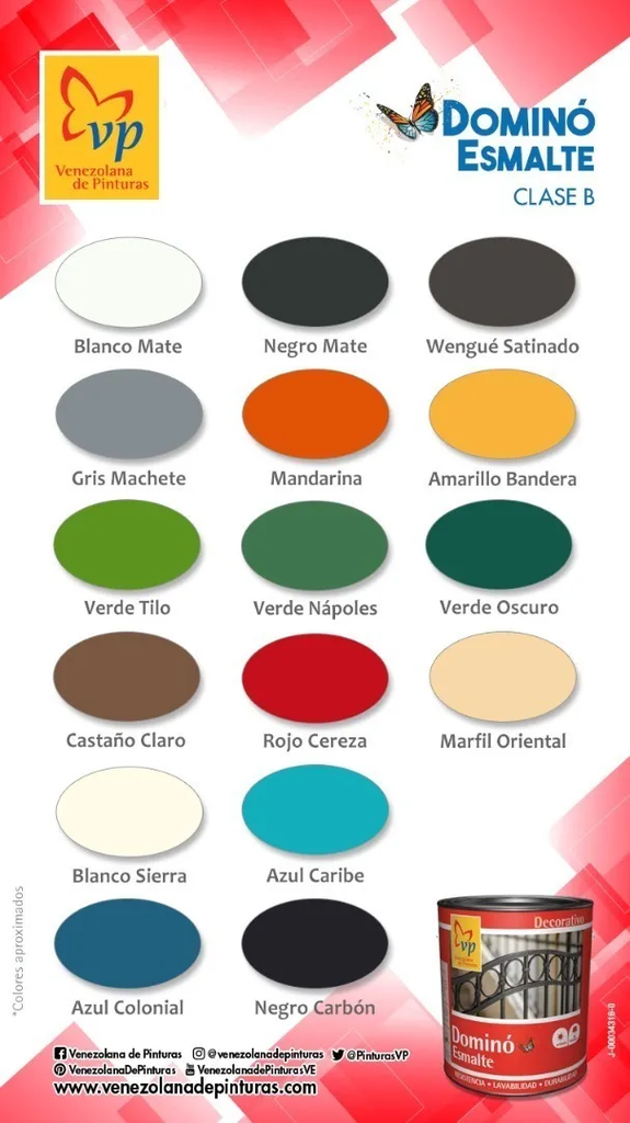 Pintura Esmalte Satinado VP Dominó 1/4 Galón (WENGUE) Tipo B