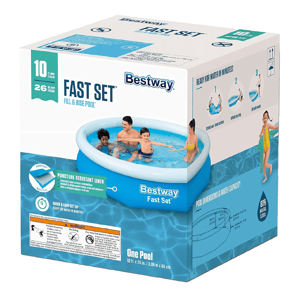 Piscina Inflable Redonda Bestway Pool Fast Set 2.44m x 61cm