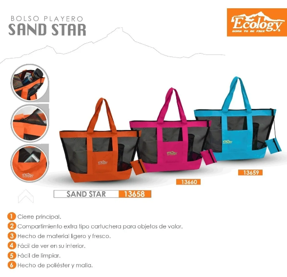 Bolso de Malla Playero Ecology Sandstar