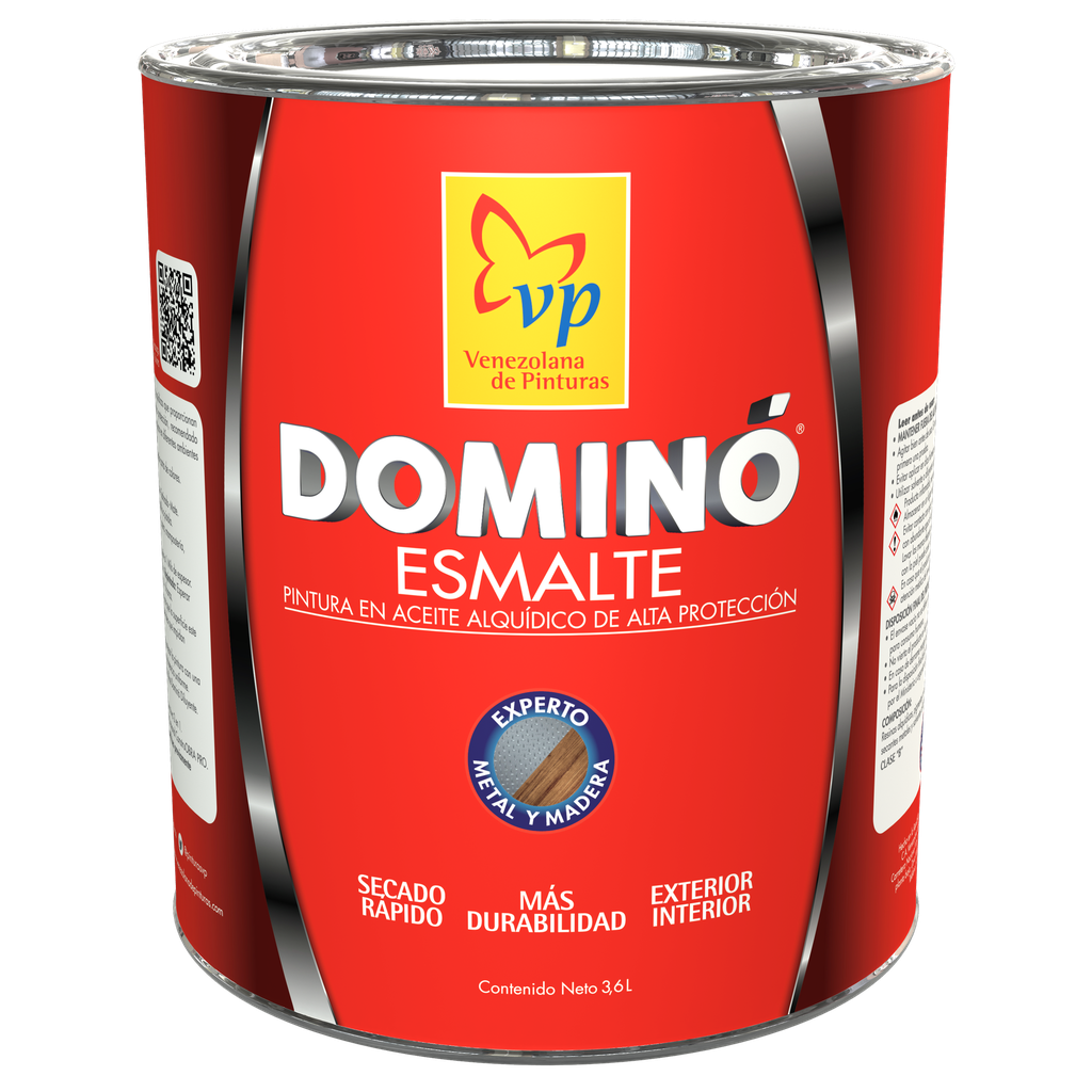 Pintura Esmalte Satinado VP Dominó 1/4 Galón Wengue Tipo B