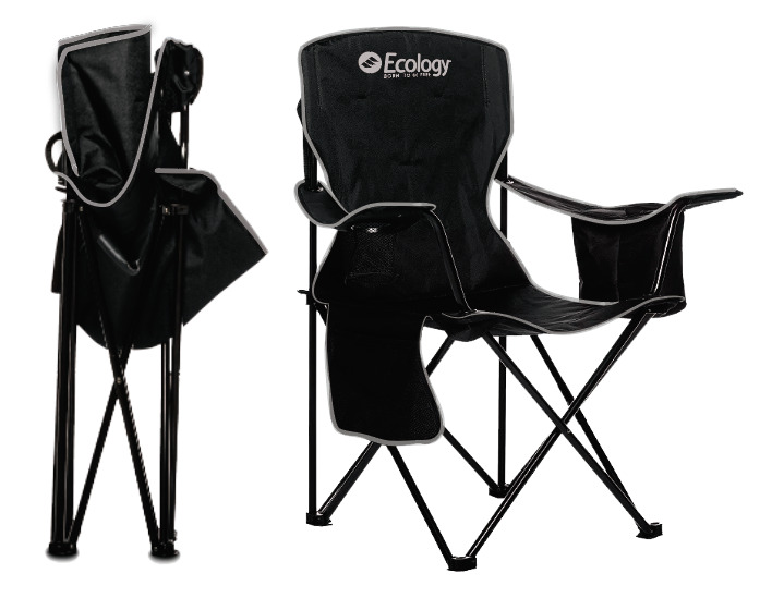 Silla Plegable de Camping Playera Ecology Holiday con Cooler y Bolsillo