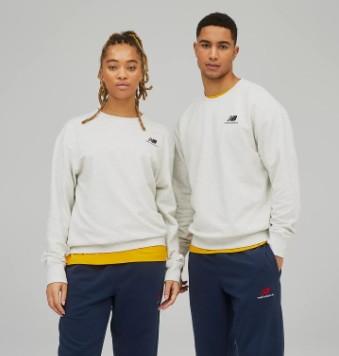 [UT21501-SAH-UB] Sueter Unisex New Balance Uni-ssentials French Terry Blanco (8 unidades)