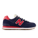[U574RW2-D-B] Zapato Lifestyle New Balance 574 Azul Marino/Rojo (12 pares)