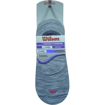 Calcetín Corto de Fibras Sintéticas Wilson Liner Dama P3 Nyl Fit Medio Unitalla